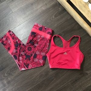 Lululemon crop pant with FREE sports bra!